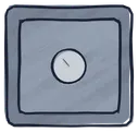 A closed safe.